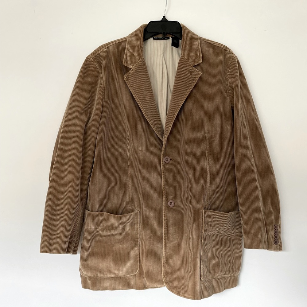 DKNY Jeans Men’s Corduroy Blazer Jacket - Tan - Size Medium
